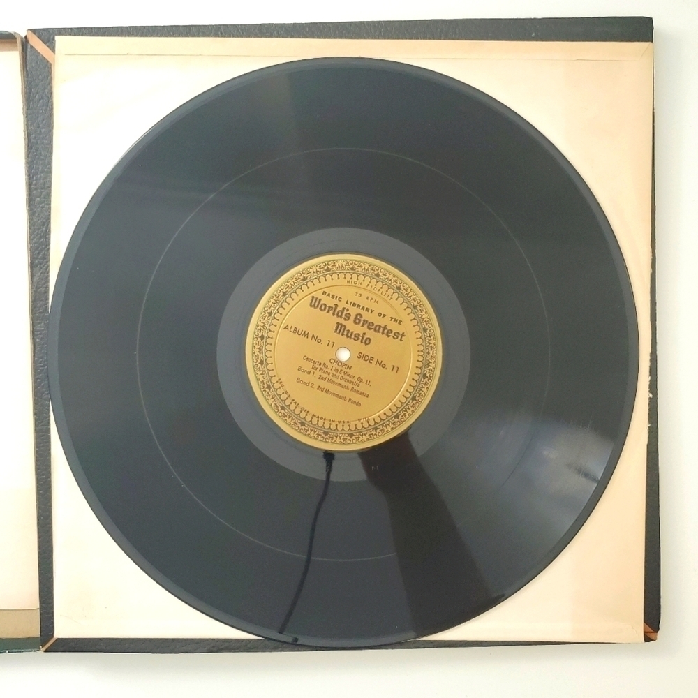 Vintage 1950s Album NO.11CHOPIN ,SCHUBERT By Worlds Greatest Music Vinyl GUC
